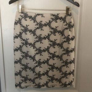 Ann Taylor Cream Skirt